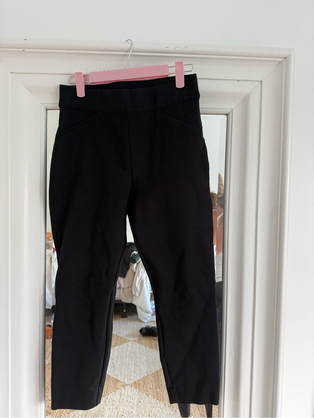 SPANX Black High-Waist Ankle Pants